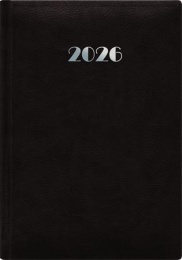 Naptár, tervező, A5, napi, DAYLINER, "Pellana", fekete