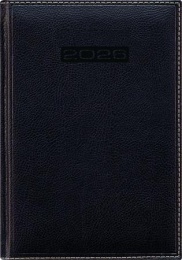 Naptár, tervező, A5, napi, DAYLINER, "Sherwood", fekete